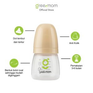 Alternative view of Greenmom PP Slim Bottle / 60ml / Lily Beige