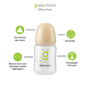 Alternative view of Greenmom PP Slim Bottle / 140ml / Lily Beige