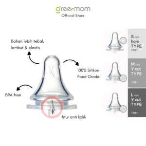 Alternative view of Greenmom Soft Breast Fit Nipple L (7m+) 3pcs