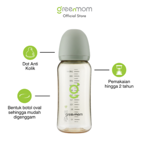 Alternative view of Greenmom PPSU Slim Bottle / 250ml / Forest Green