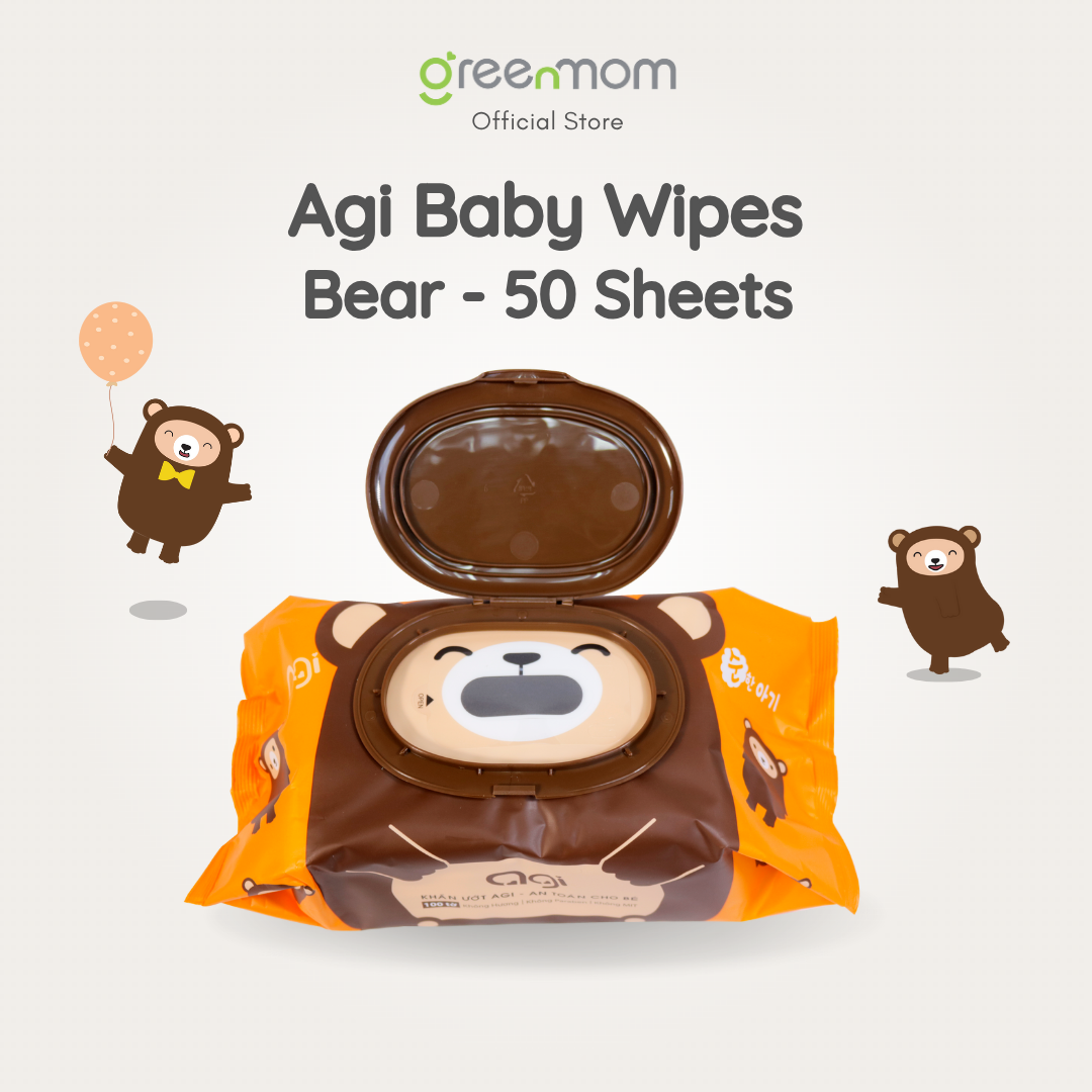 Agi Baby Wipes - Bear 50 Lembar / Tisu Basah Bayi - Image 2